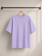Desert Karma Oversized Tee | Lavender Boho Minimalist Graphic