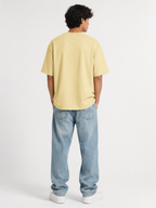 Jugaad Superpower Oversized Tee | Soft Beige Streetwear Graphic