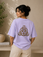 Geometric Alchemy Oversized Tee | Premium Sacred Geometry Graphic