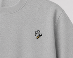 Embroidered Minimalist Bumblebee Unisex Tee | Premium Essential T-Shirt
