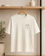 Karma Zen Enso Oversized Tee | Minimalist Spiritual Streetwear | Off White