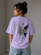 Karma Wings Oversized Tee | Gothic Streetwear