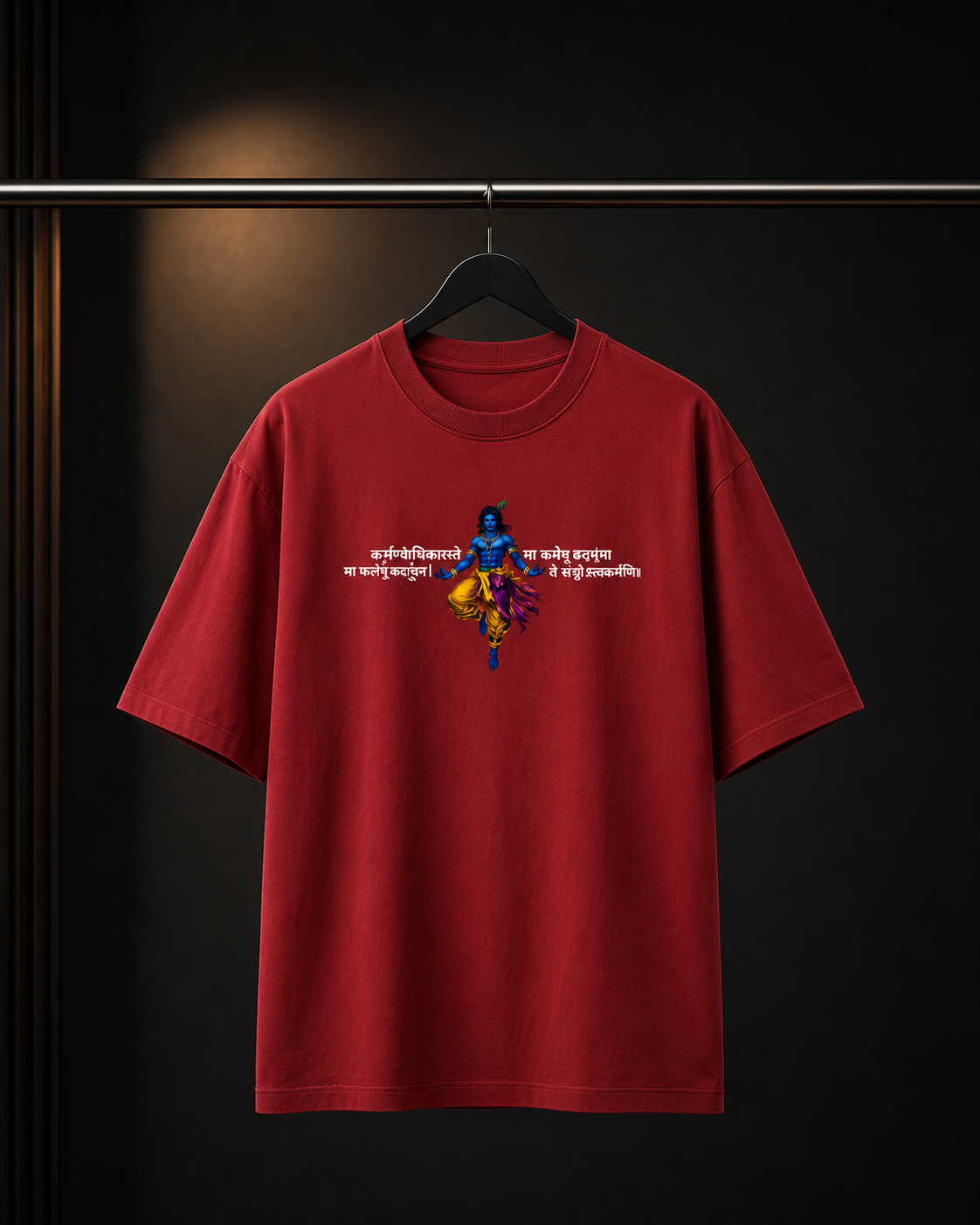 Divine Duty Oversized Tee | Red