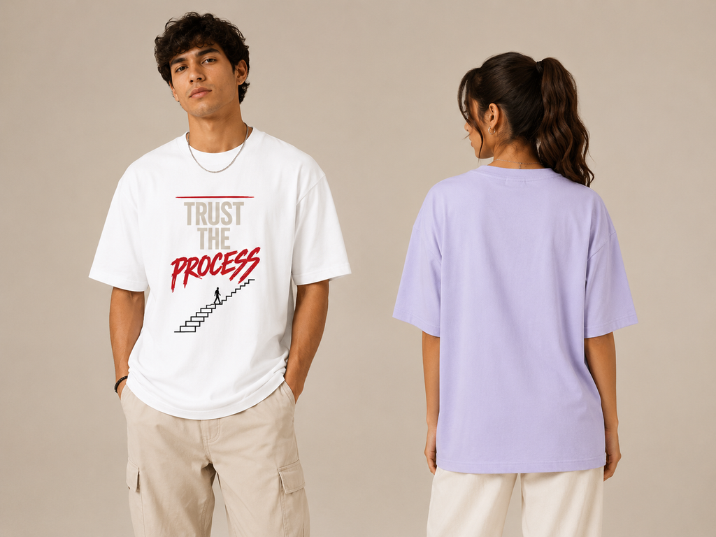 Trust The Process Tee | Motivational Minimalist Graphic