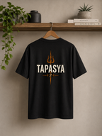 Tapasya Trishul Oversized Tee | Spiritual Warrior Heavyweight T-Shirt