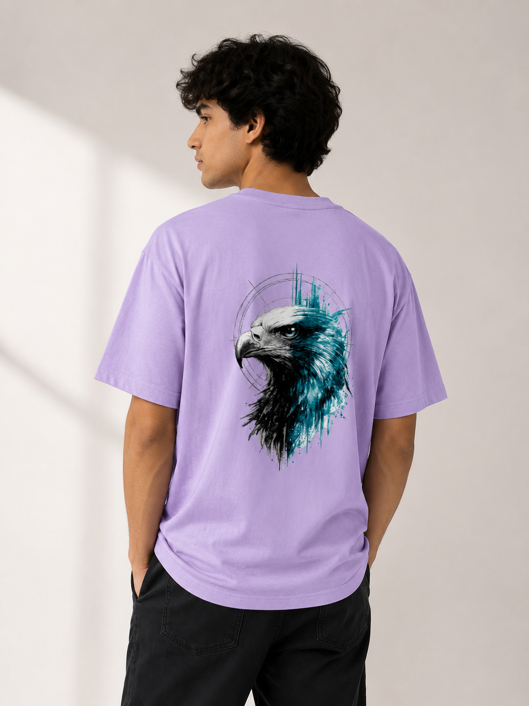 Freedom Mindset Oversized Tee | Eagle Graphic Streetwear | Animal Edition