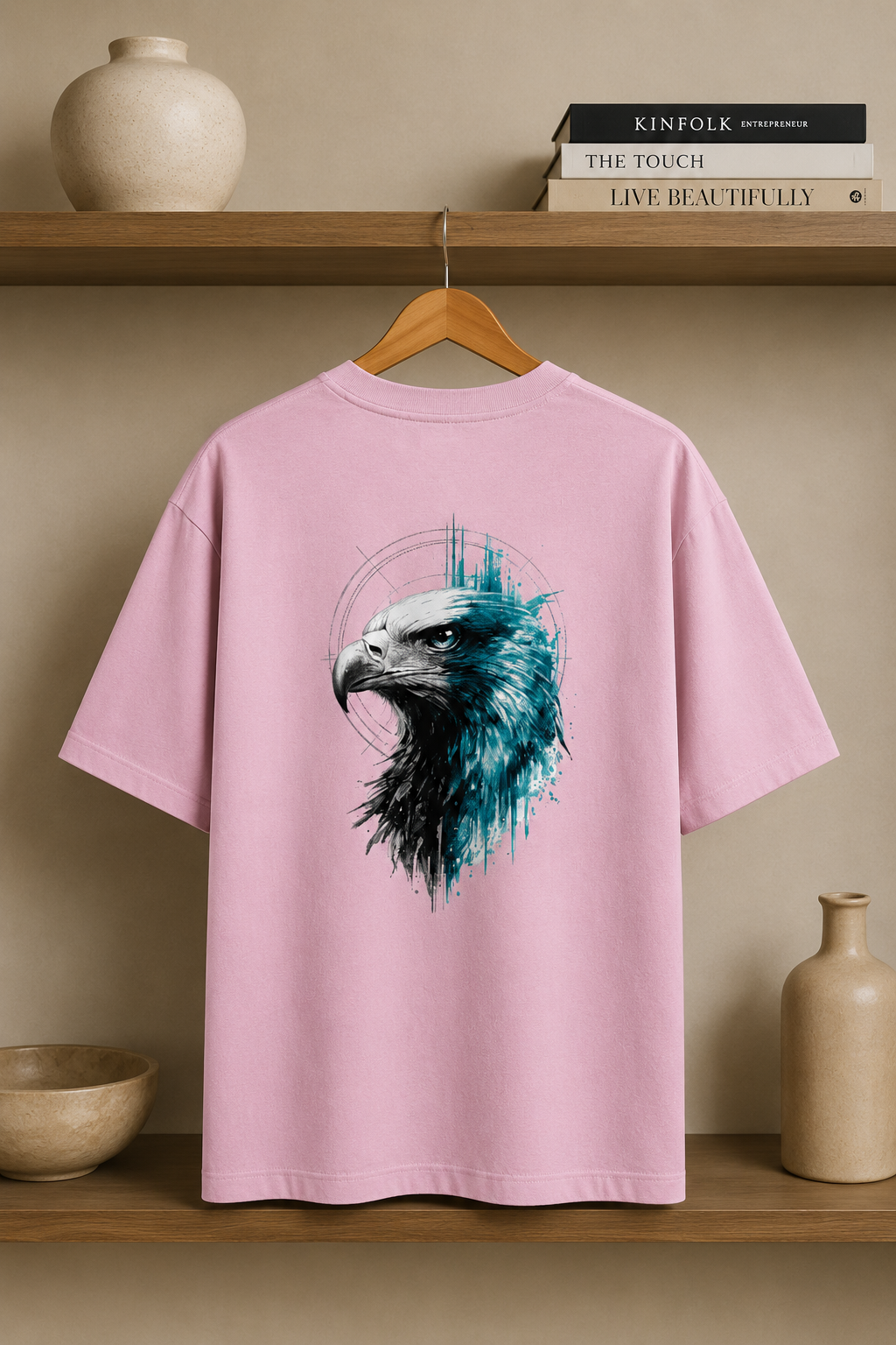 Freedom Mindset Oversized Tee | Eagle Graphic Streetwear | Animal Edition