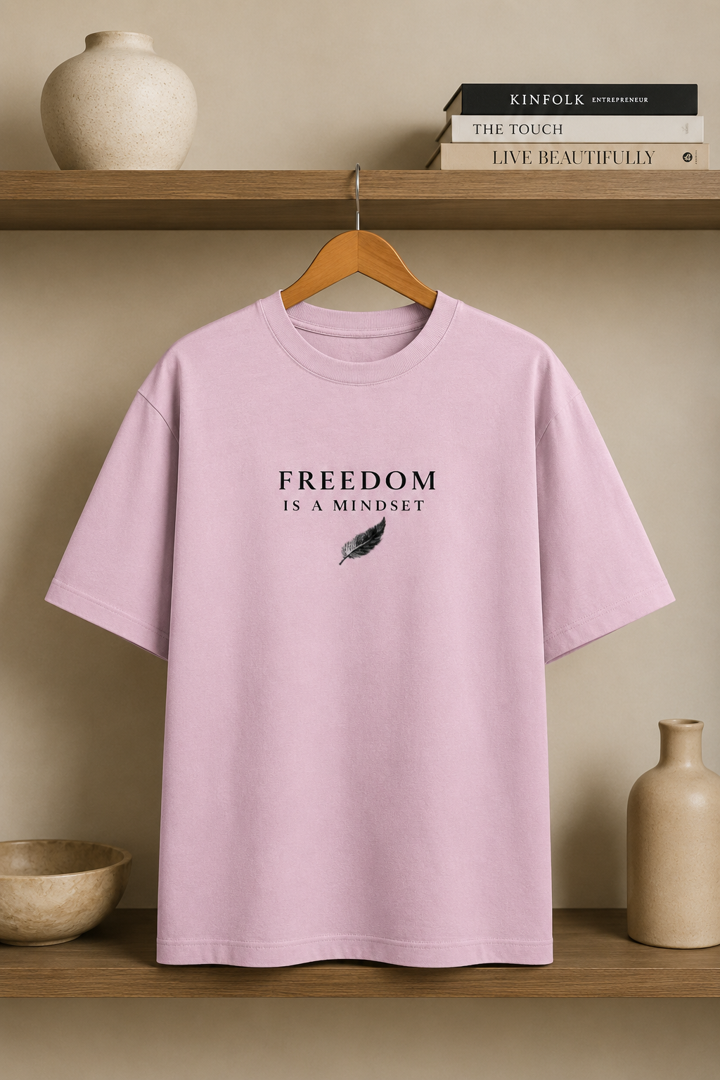 Freedom Mindset Oversized Tee | Eagle Graphic Streetwear | Animal Edition