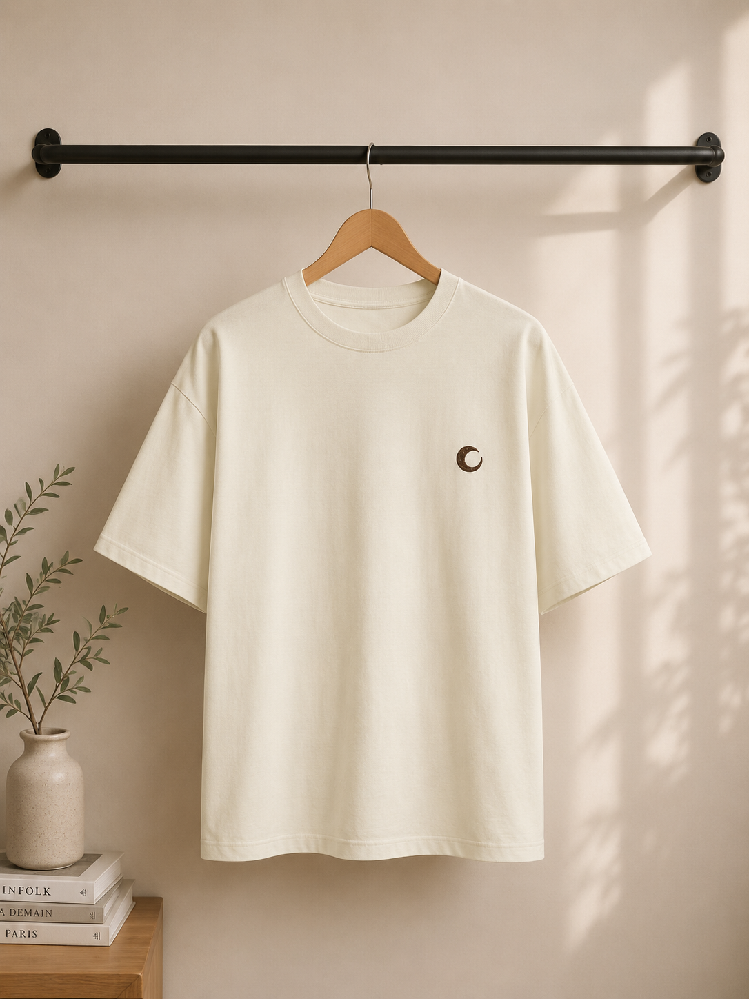 Mystical Karma Oversized Tee | Premium Celestial Hand Graphic