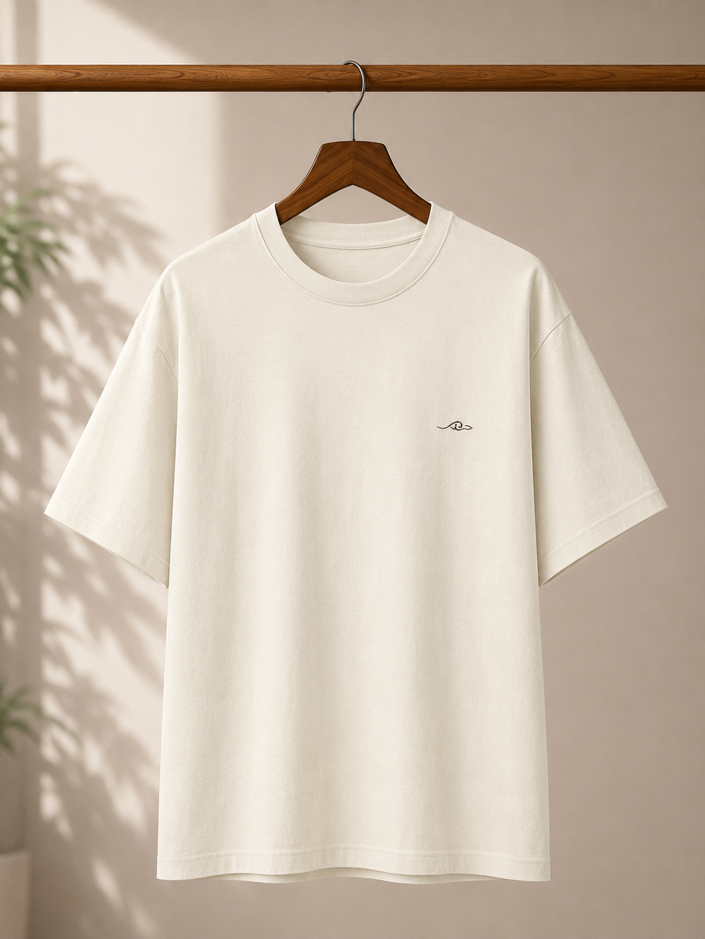 Ocean Karma Oversized Tee | Minimalist Zen Wave Graphic