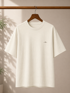Ocean Karma Oversized Tee | Minimalist Zen Wave Graphic