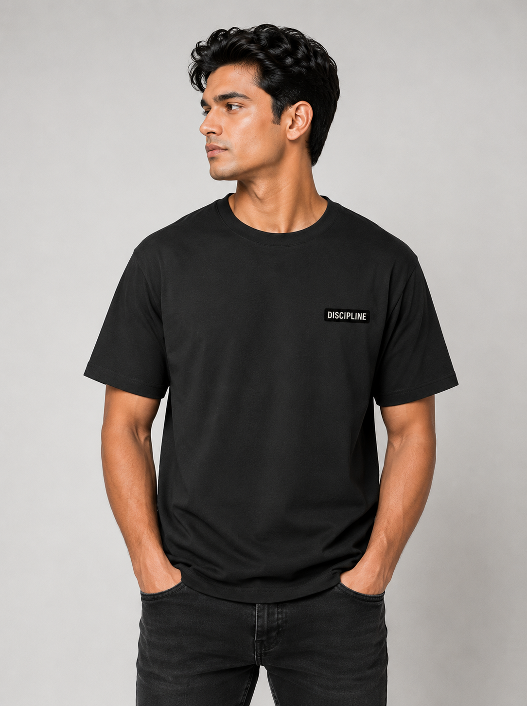 Tapasya Trishul Oversized Tee | Spiritual Warrior Heavyweight T-Shirt