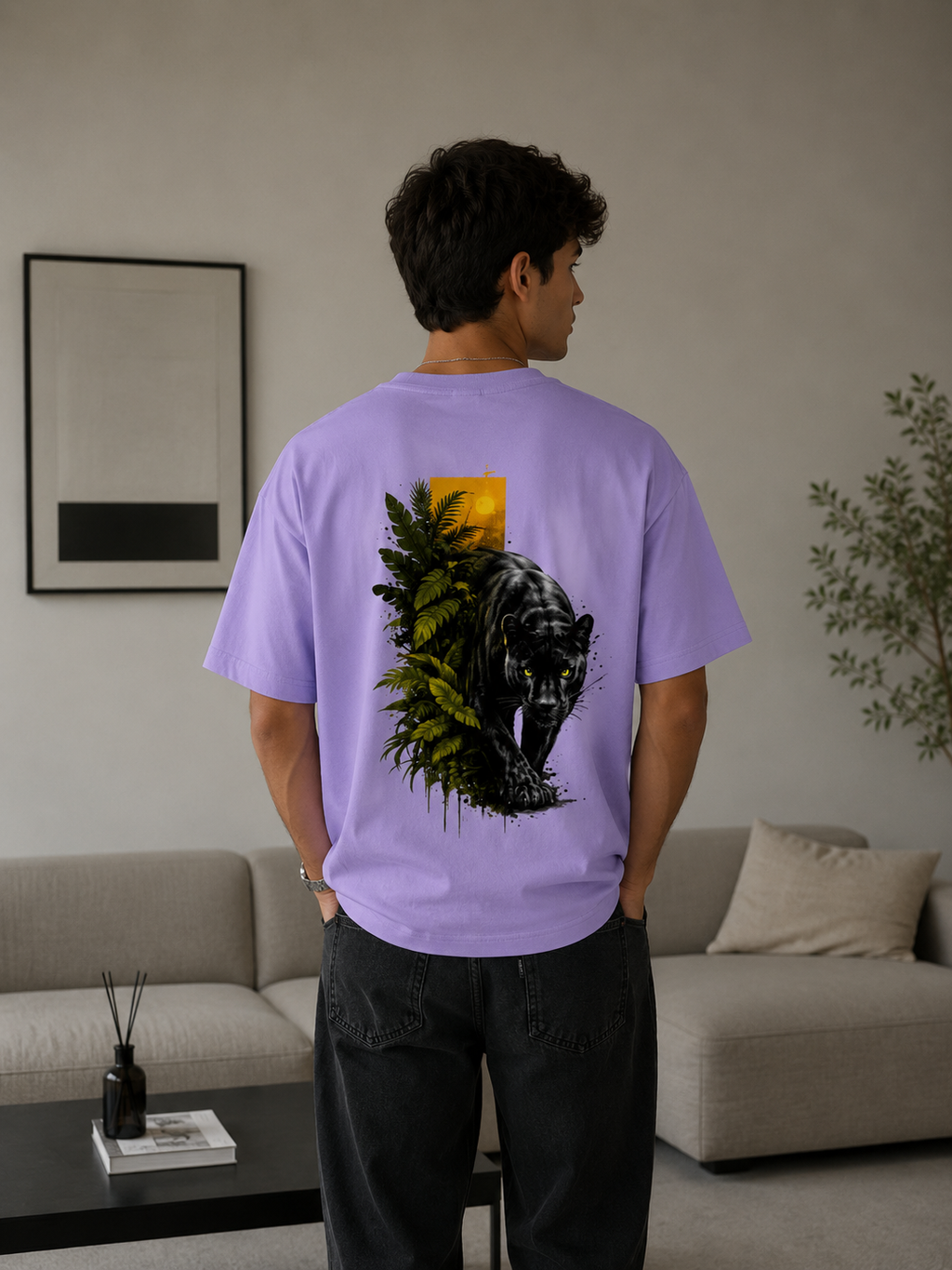 Shadow Panther Oversized Tee | Premium Urban Streetwear | Animal Edition
