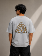 Geometric Alchemy Oversized Tee | Premium Sacred Geometry Graphic