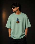 Divine Duty Oversized Tee | Jade Color