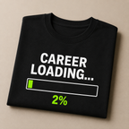 Career Loading 2% Oversized Tee | Heavyweight Tech Humor Shirt