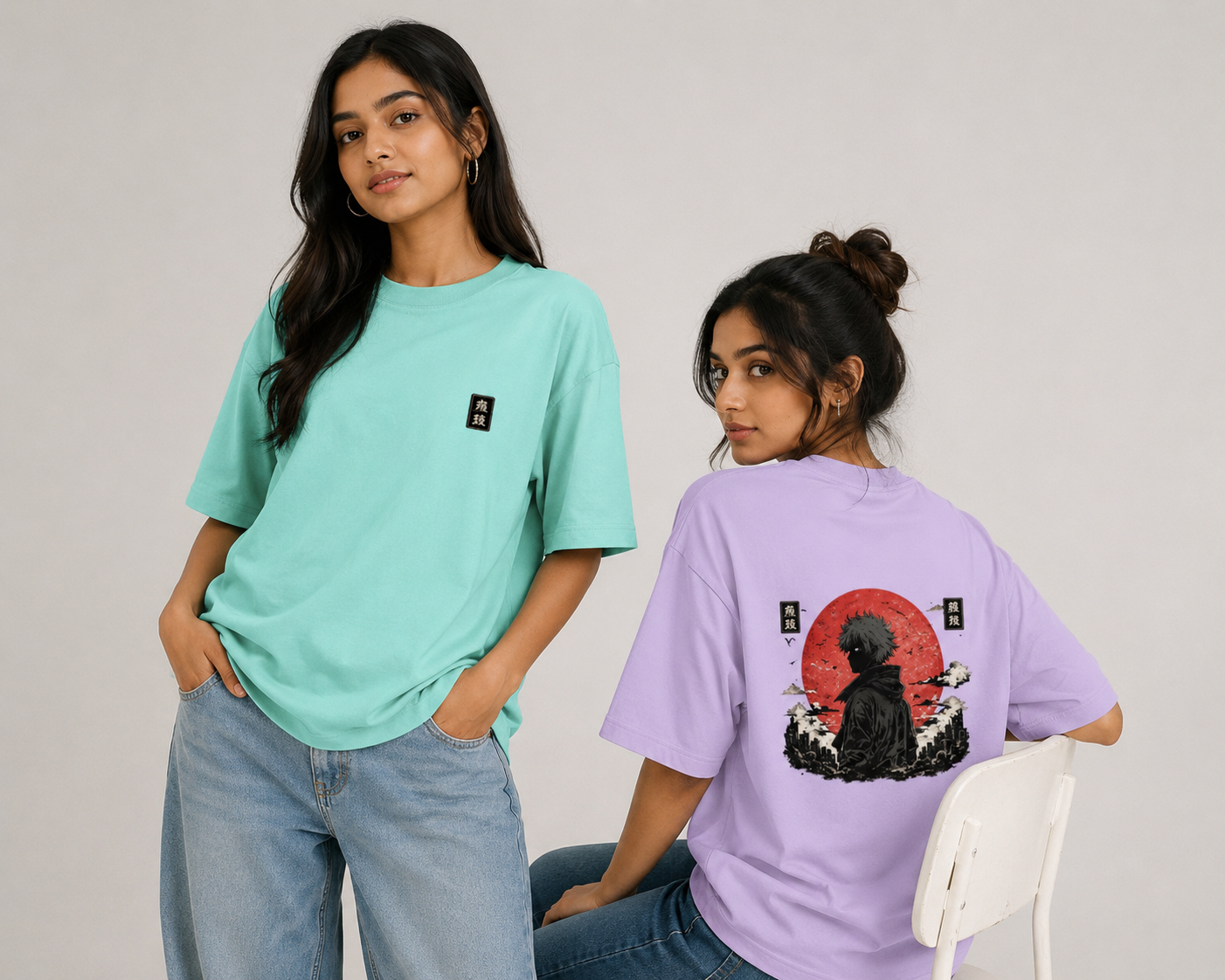 Rising Sun Ronin Anime Oversized Tee | Urban Streetwear