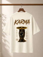 Karma Sudarshana Oversized Tee | Premium Spiritual Streetwear