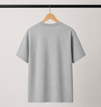 Embroidered Lord Hanuman Minimalist Unisex Tee | Premium Heather Grey Streetwear