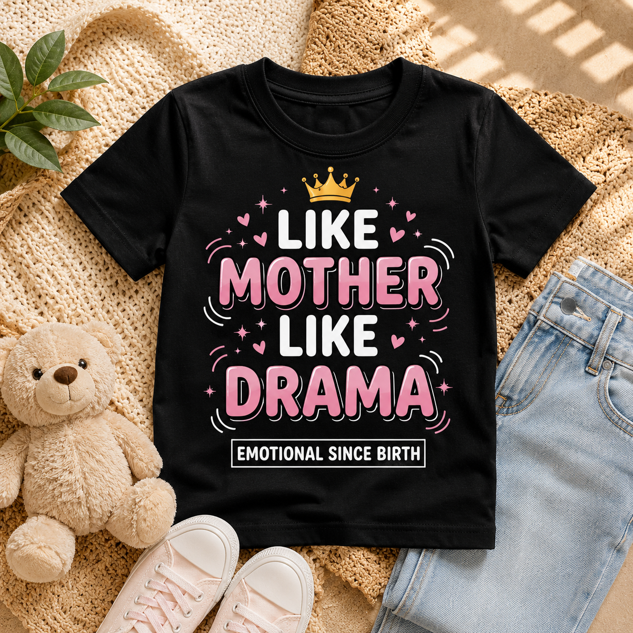 Like Mother Like Drama Girls' Tee | Powered By Gossip & Love