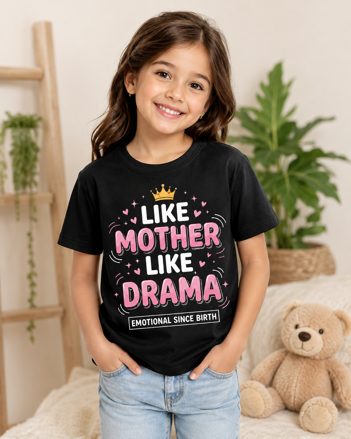 Like Mother Like Drama Girls' Tee | Powered By Gossip & Love