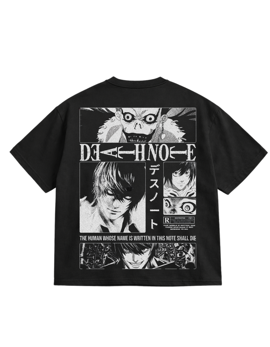 DEATH NOTE  streetwear Oversized T-Shirt