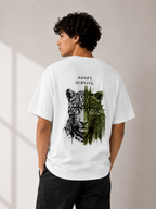Adapt & Survive Leopard Oversized Tee | Urban Jungle Streetwear | Animal Edition