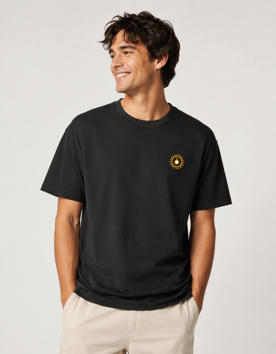 Karm Karo Phal Ki Chinta Mat Karo Oversized Tee | Spiritual Streetwear