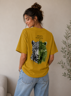 Adapt & Survive Leopard Oversized Tee | Urban Jungle Streetwear | Animal Edition
