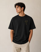 Karma Zen Enso Oversized Tee | Minimalist Spiritual Streetwear | Black