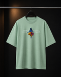Divine Duty Oversized Tee | Jade Color