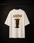 Karma Sudarshana Oversized Tee | Premium Spiritual Streetwear