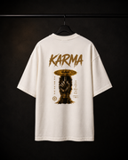 Karma Sudarshana Oversized Tee | Premium Spiritual Streetwear