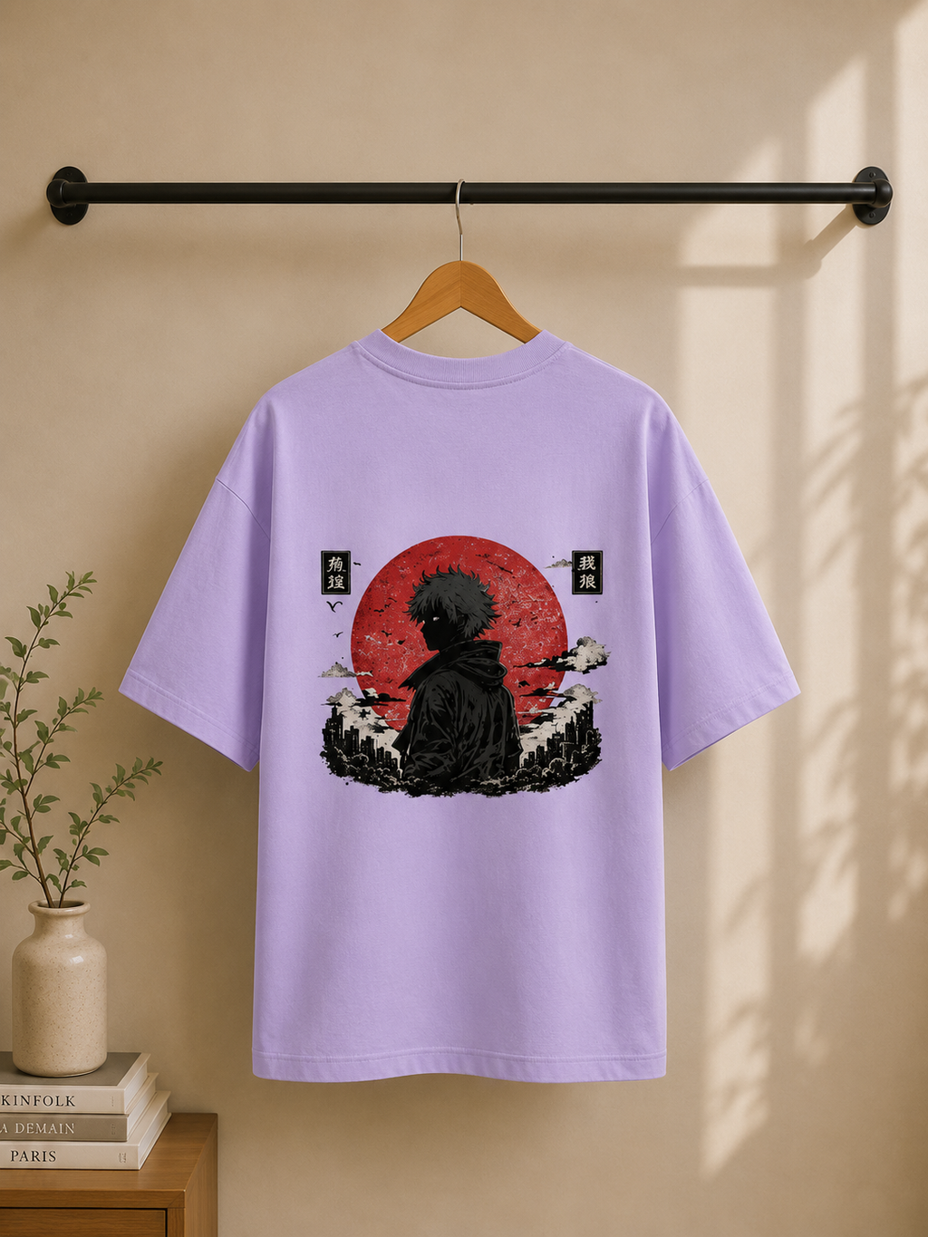 Rising Sun Ronin Anime Oversized Tee | Urban Streetwear