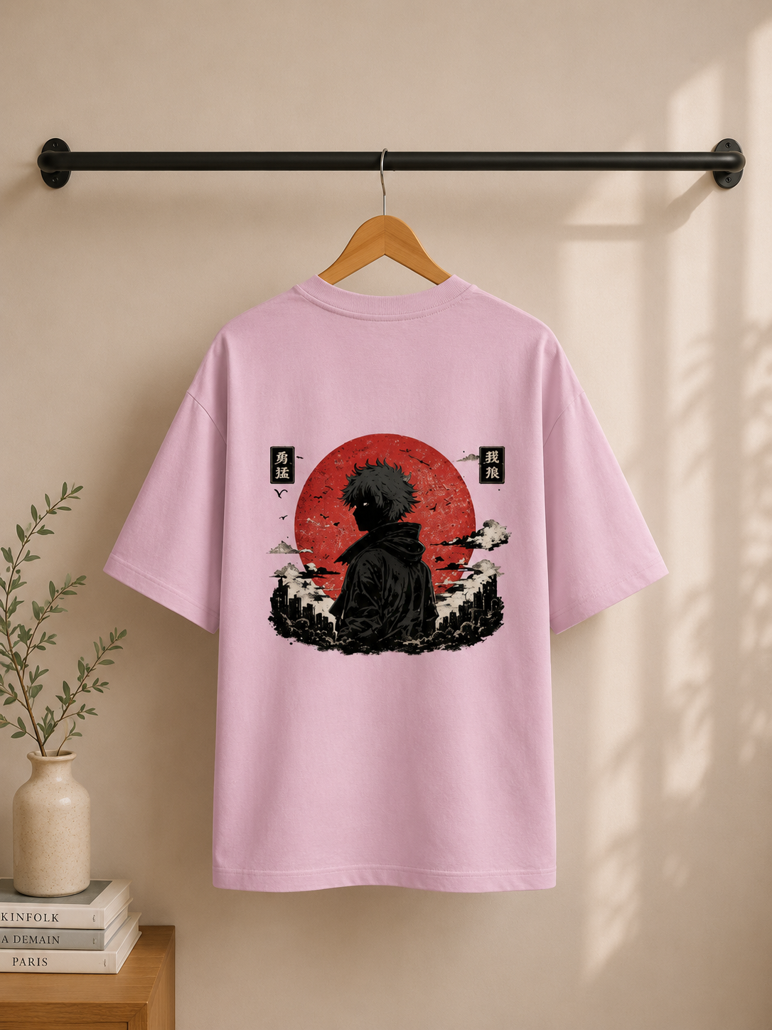 Rising Sun Ronin Anime Oversized Tee | Urban Streetwear