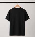 Embroidered Golden Lotus T-Shirt | Premium Minimalist Black Tee