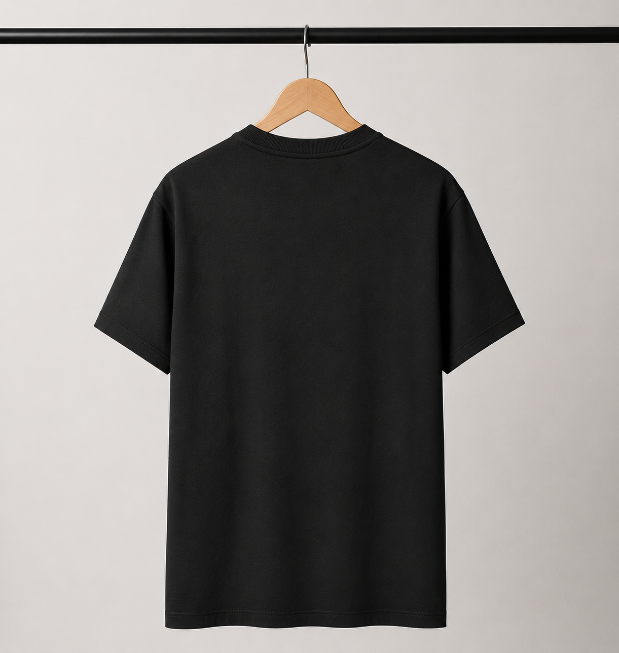 Embroidered Lord Hanuman Minimalist Unisex Tee | Premium Sacred Streetwear