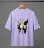 Karma Wings Oversized Tee | Gothic Streetwear