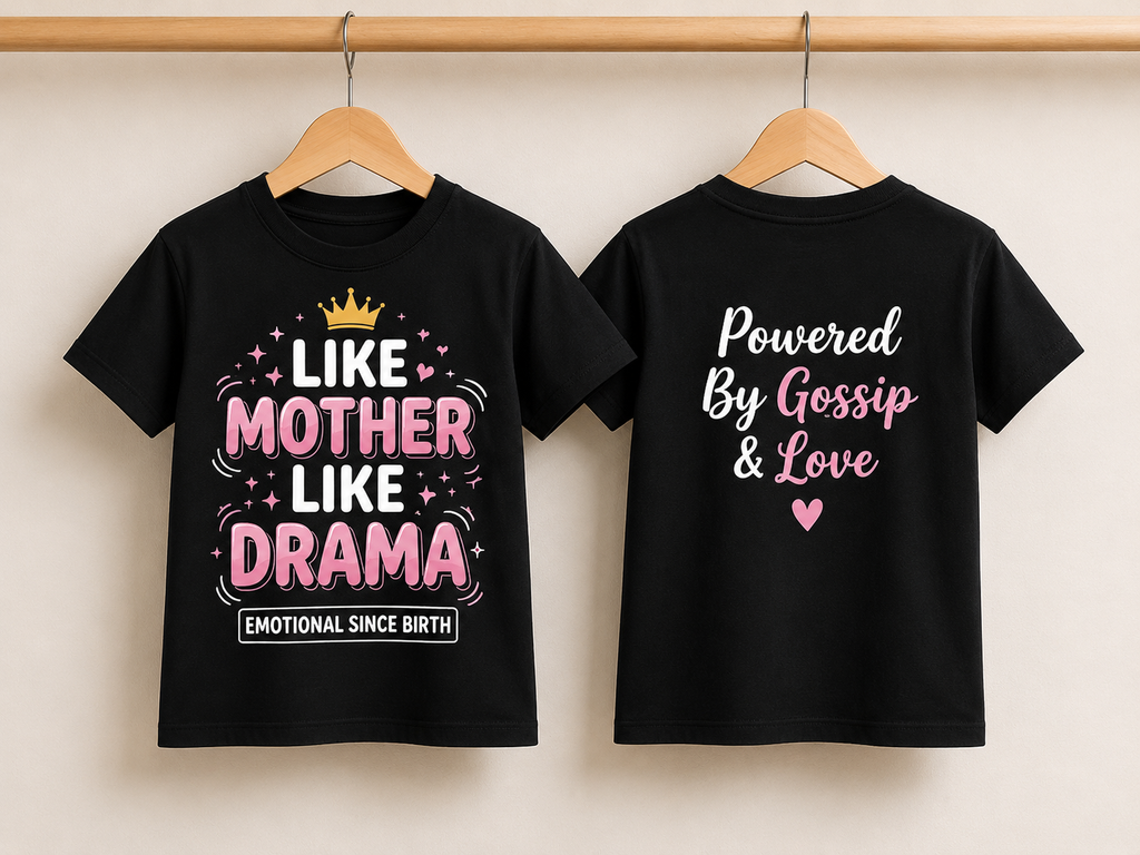 Like Mother Like Drama Girls' Tee | Powered By Gossip & Love