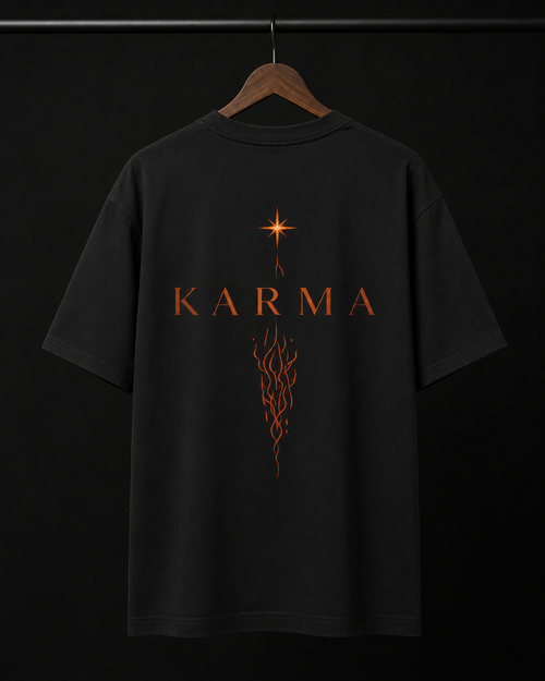 Celestial Karma Oversized Tee | Premium Minimalist Streetwear