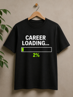 Career Loading 2% Oversized Tee | Heavyweight Tech Humor Shirt