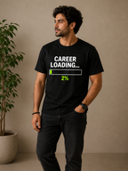 Career Loading 2% Oversized Tee | Heavyweight Tech Humor Shirt