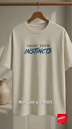 Trust Your Instincts Wolf Oversized Tee | LIMITED DROP
