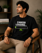 Career Loading 2% Oversized Tee | Heavyweight Tech Humor Shirt