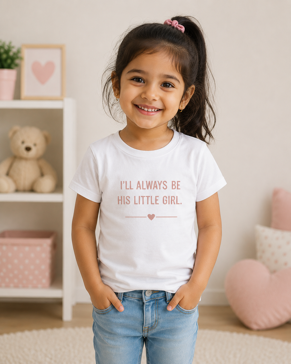 Always His Little Girl Graphic Tee | Sweet Sentimental Girls' T-Shirt